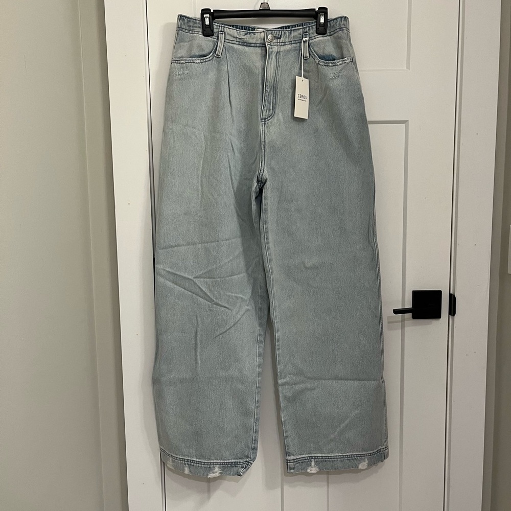 Ceros High Rise Wide Leg Jeans